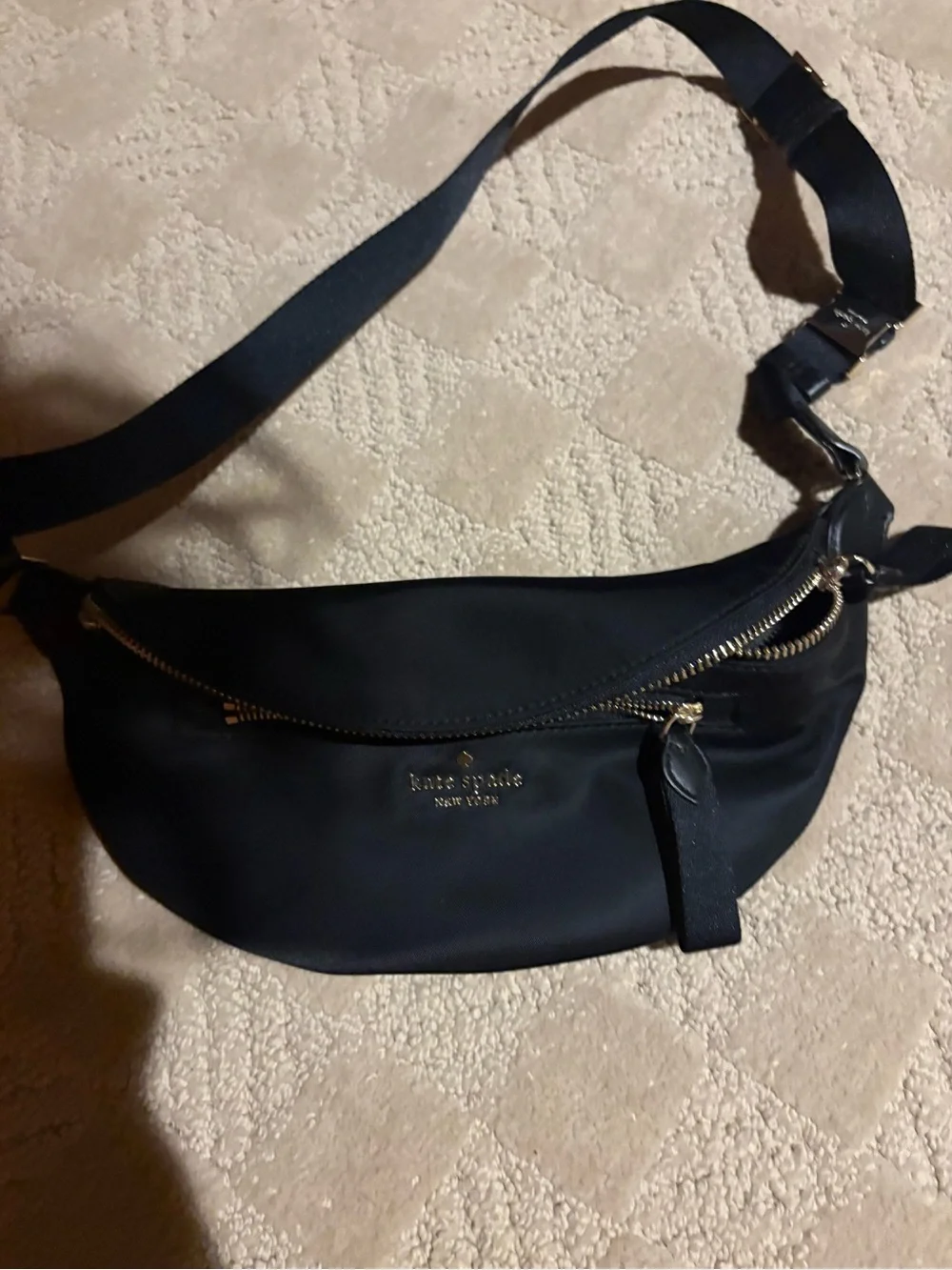 KATE SPADE NEW YORK CHELSEA BELT BAG BLACK NYLON - Picture 4 of 4